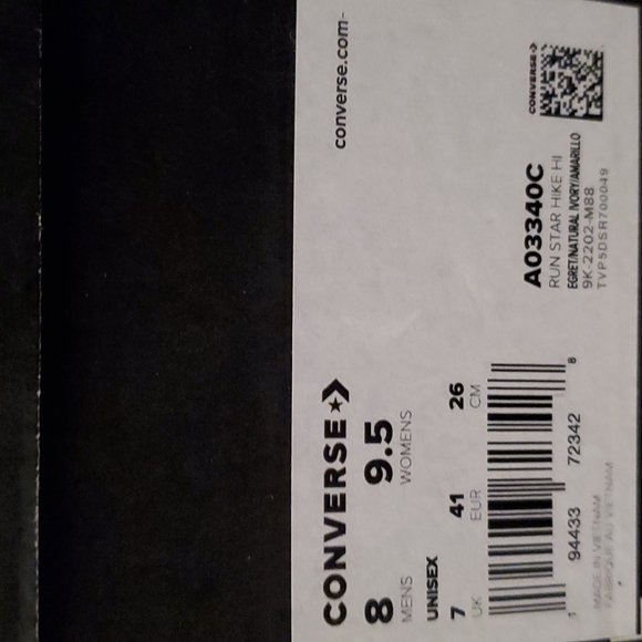 Converse Run Star Hike Hi Platform Daisy Women's Sz: / A03340C - Picture 14 of 14